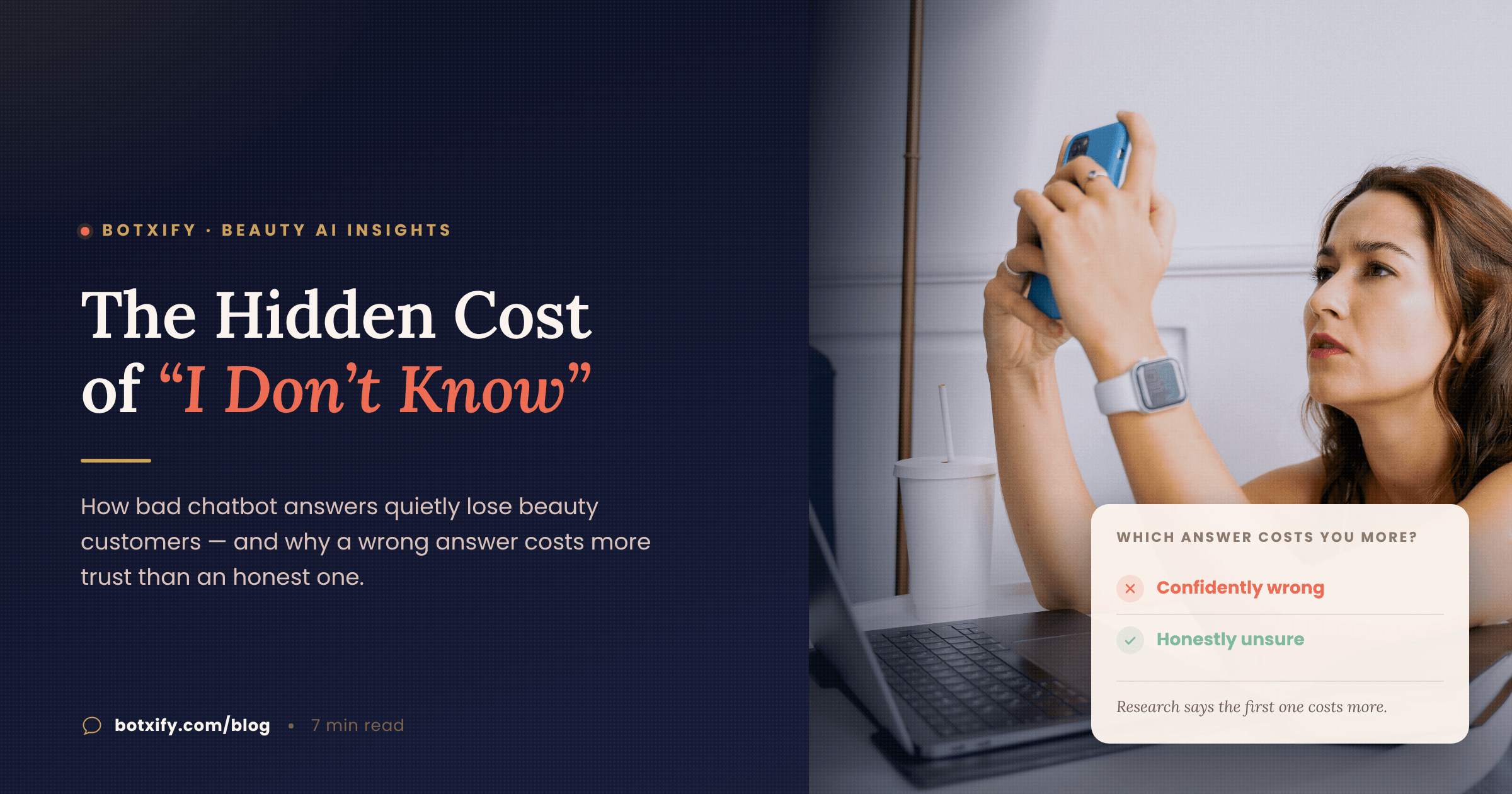 The Hidden Cost of "I Don't Know": How Bad Chatbot Answers Lose Beauty Customers