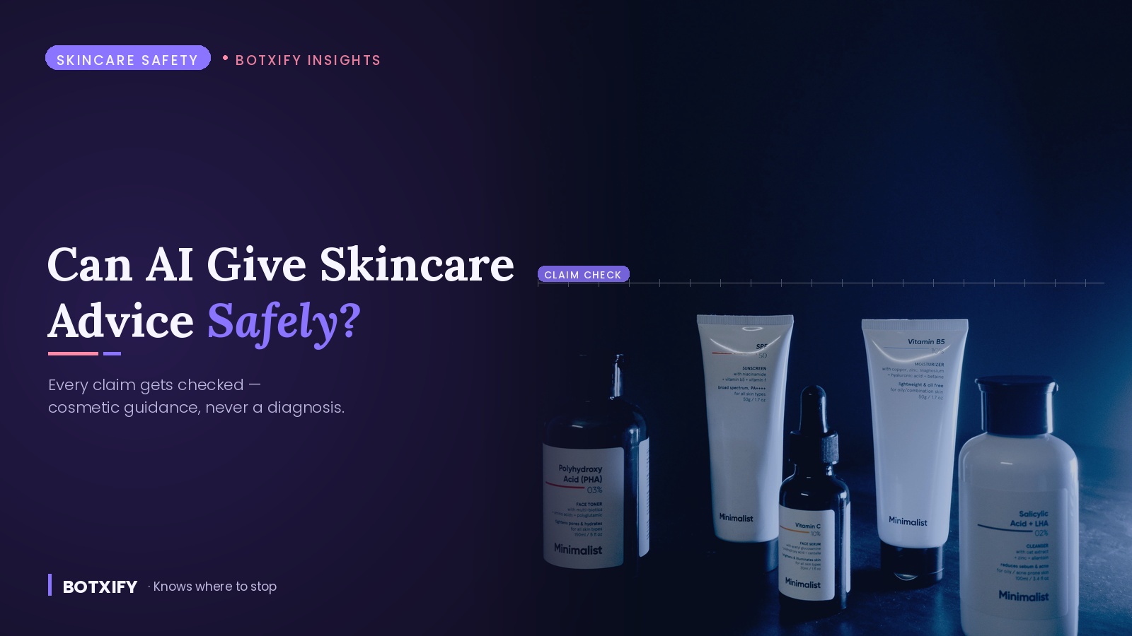 Can AI Give Skincare Advice Safely? Where Cosmetic Guidance Ends and Medical Advice Begins